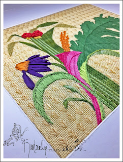 A Portion of My Garden© painted needlepoint canvas/stitch guide by a Kimberly design© akimberlydesign.blogspot.com