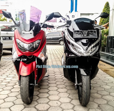Perbandingan fisik New Honda PCX 150 vs Yamaha NMax 155 Perbandingan fisik New Honda PCX 150 vs Yamaha NMax 155