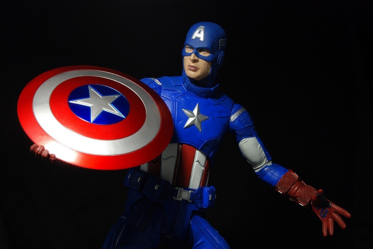 NECA- Avengers 61480 Captain America,Marvel Figura De Acción, Multicolor