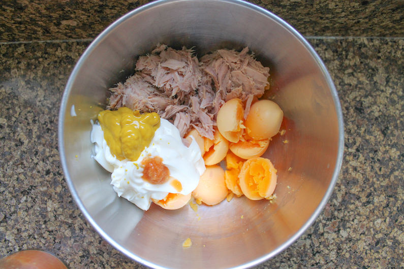 Food Lust People Love Tuna Salad Stuffed Deviled Eggs