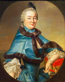 Countess Palatine Caroline of Zweibrücken by Johann Georg Ziesenis