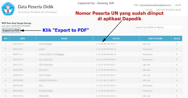 Cara Cek Nomor Peserta Ujian Nasional Un Sd Smp Sma Smk