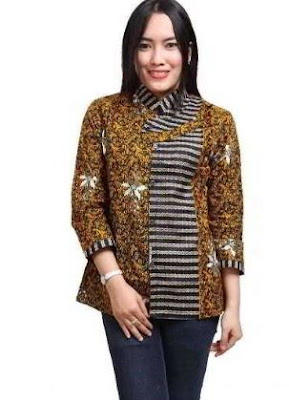 Kemeja Batik Wanita Lengan Panjang Terbaru Kombinasi Warna Kemeja Batik Wanita Lengan Panjang Terbaru Kombinasi Warna