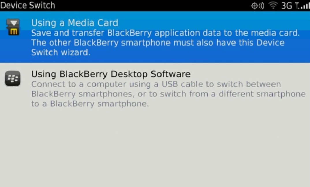 FaceBerry CoOL Device Switch & Save Data To Media Card In OS7