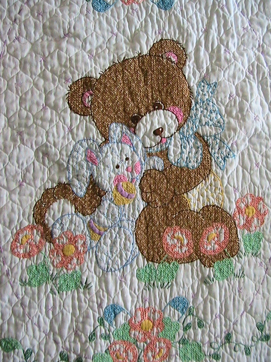 Everyday Art Work Bear Baby Quilt Cross Stitch
