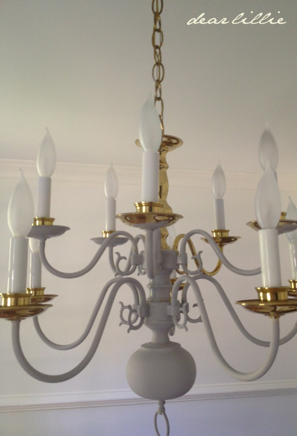 Making Over A Chandelier With Chalk Paint, How To Spray Paint Gold Chandelier
