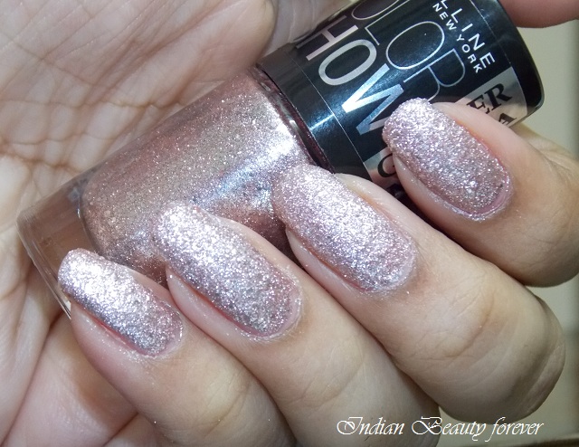 Maybelline Color Show Glitter Mania in Pink Champagne swatches shades price