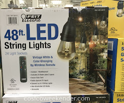 feit string led costco lights electric 48ft night leds bright