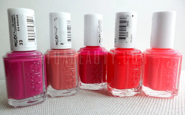Essie, Big Spender, In Stitches, Exotic Liras, Too Too Hot, Cute As a Button