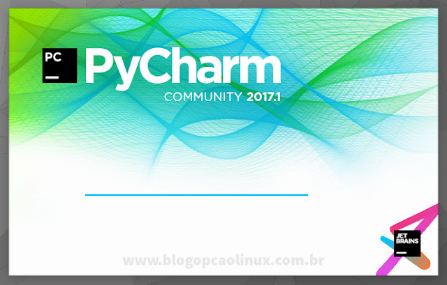 Tela de carregamento do PyCharm Tela de carregamento do PyCharm