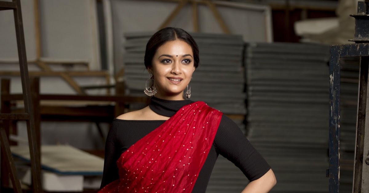 Keerthy Suresh stunning In Red Saree stills - Latest Indian Hollywood