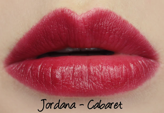 Jordana Cabaret lipstick swatches & review