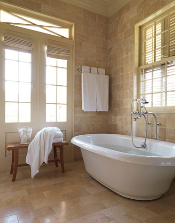 Towel Bar Where Do You Go The Enchanted Home Here They Chose To Place A Double Bar Up Quite High I Think Might Have Opted In This Bathroom It Lower Or Freestanding Unit