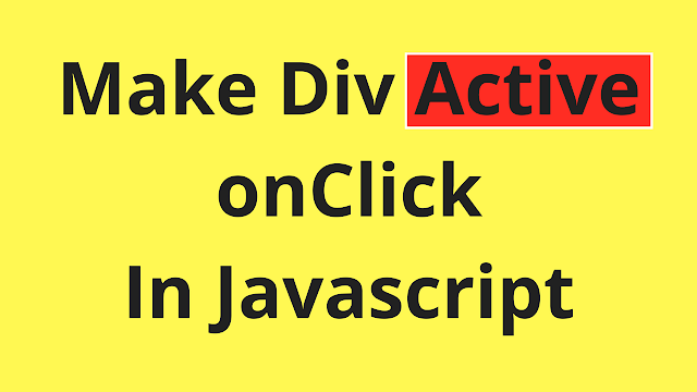 javascript set active class