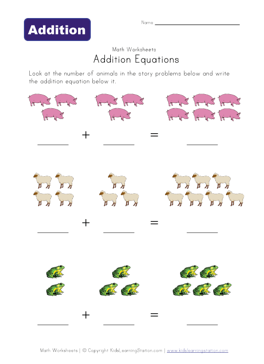 math:Simple Adding Worksheets | روضة العلم للاطفال math:Simple Adding Worksheets | روضة العلم للاطفال