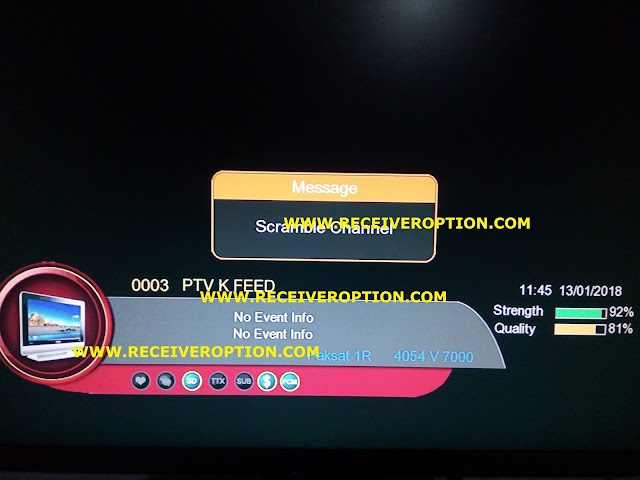 COBOX HD RECEIVER BISS KEY OPTION
