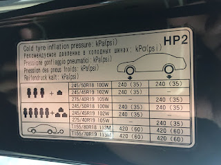 Áp suất lốp tiêu chuẩn Genesis G80 Áp suất lốp tiêu chuẩn Genesis G80