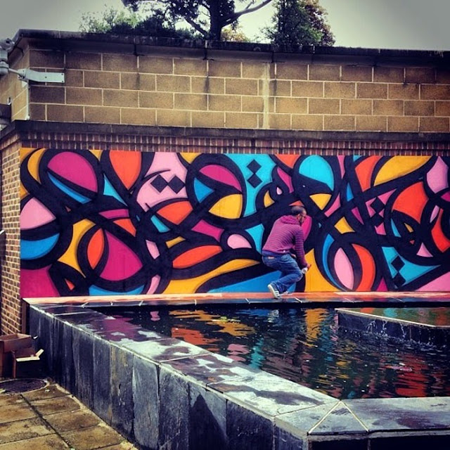 New Street Art Mural By El Seed the University of Exeter In UK. 3