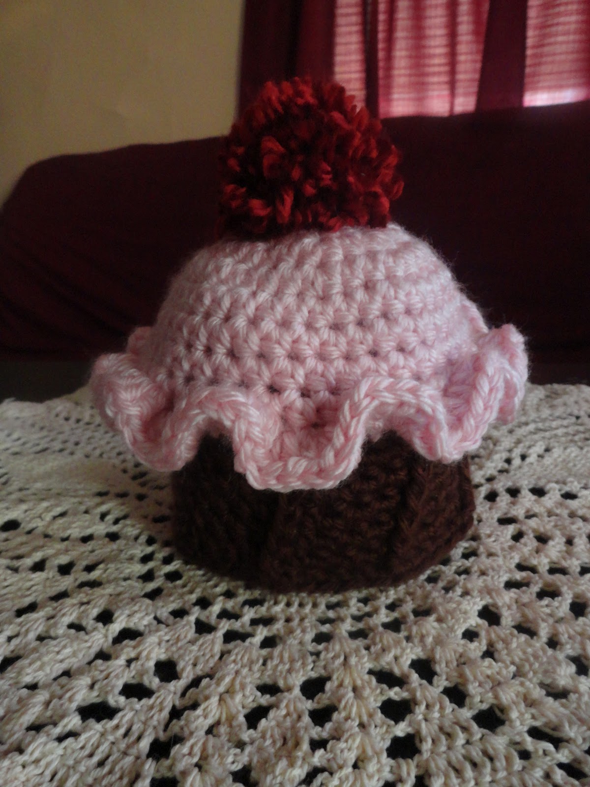 Crochet Crazy Mama Baby Cupcake Hat Pattern