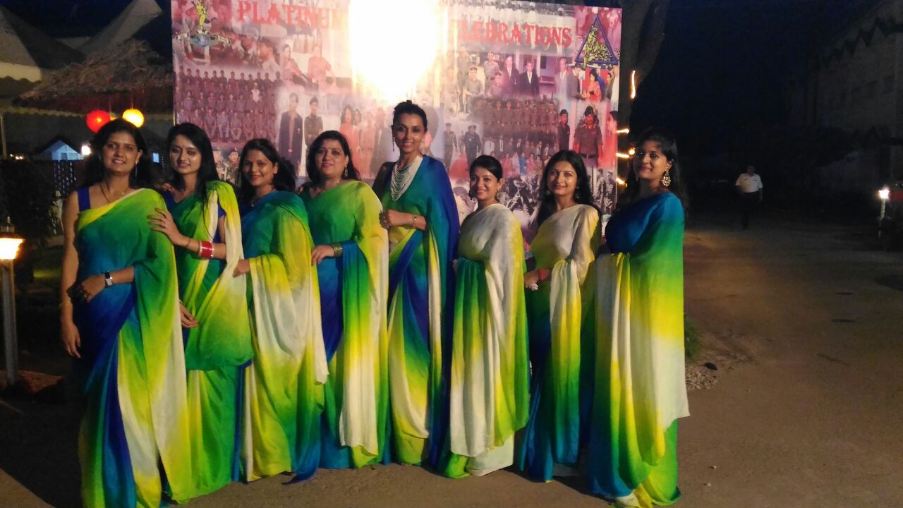 chandana banerjee Fauji Wife Sari Style Standing Out In That