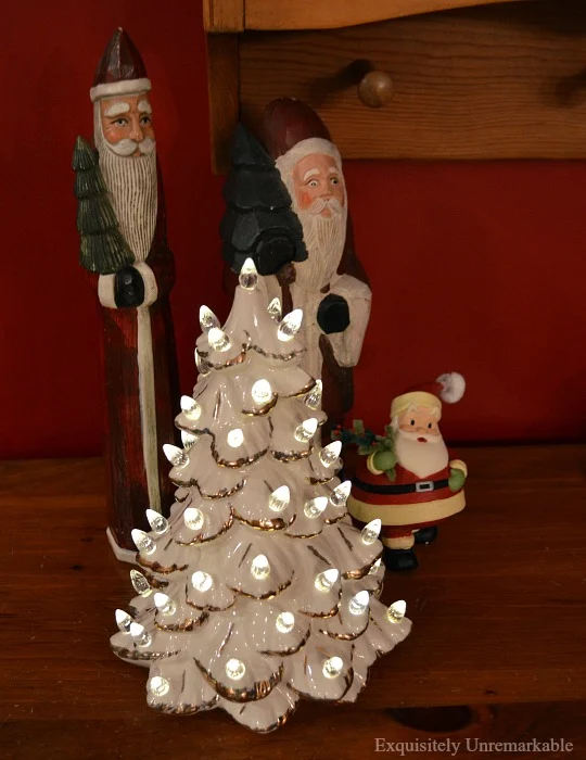 White Ceramic Lighted Christmas Tree