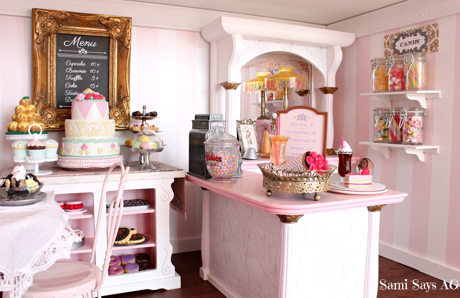 american girl samantha ice cream parlor