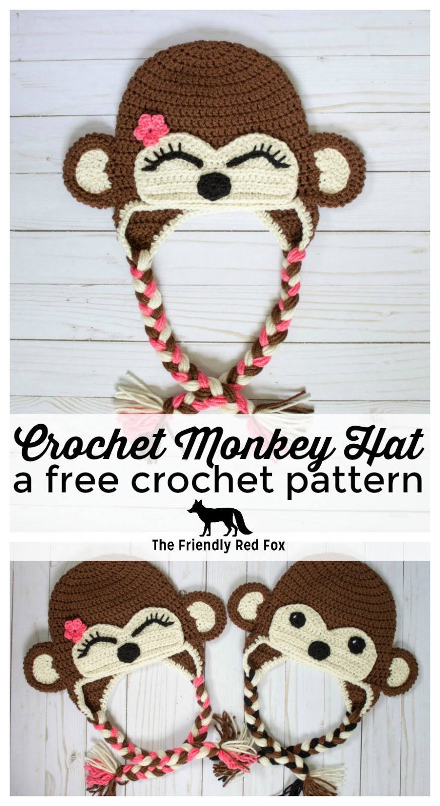 free crochet monkey hat