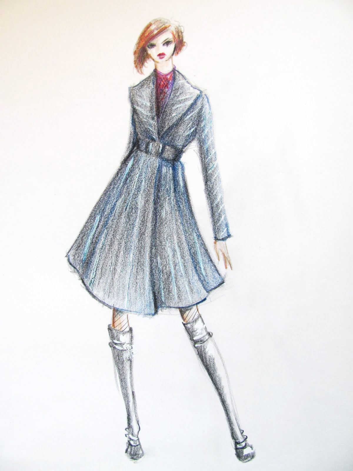 Pintucks: Sewing a Retro Style Coat: Butterick 5824