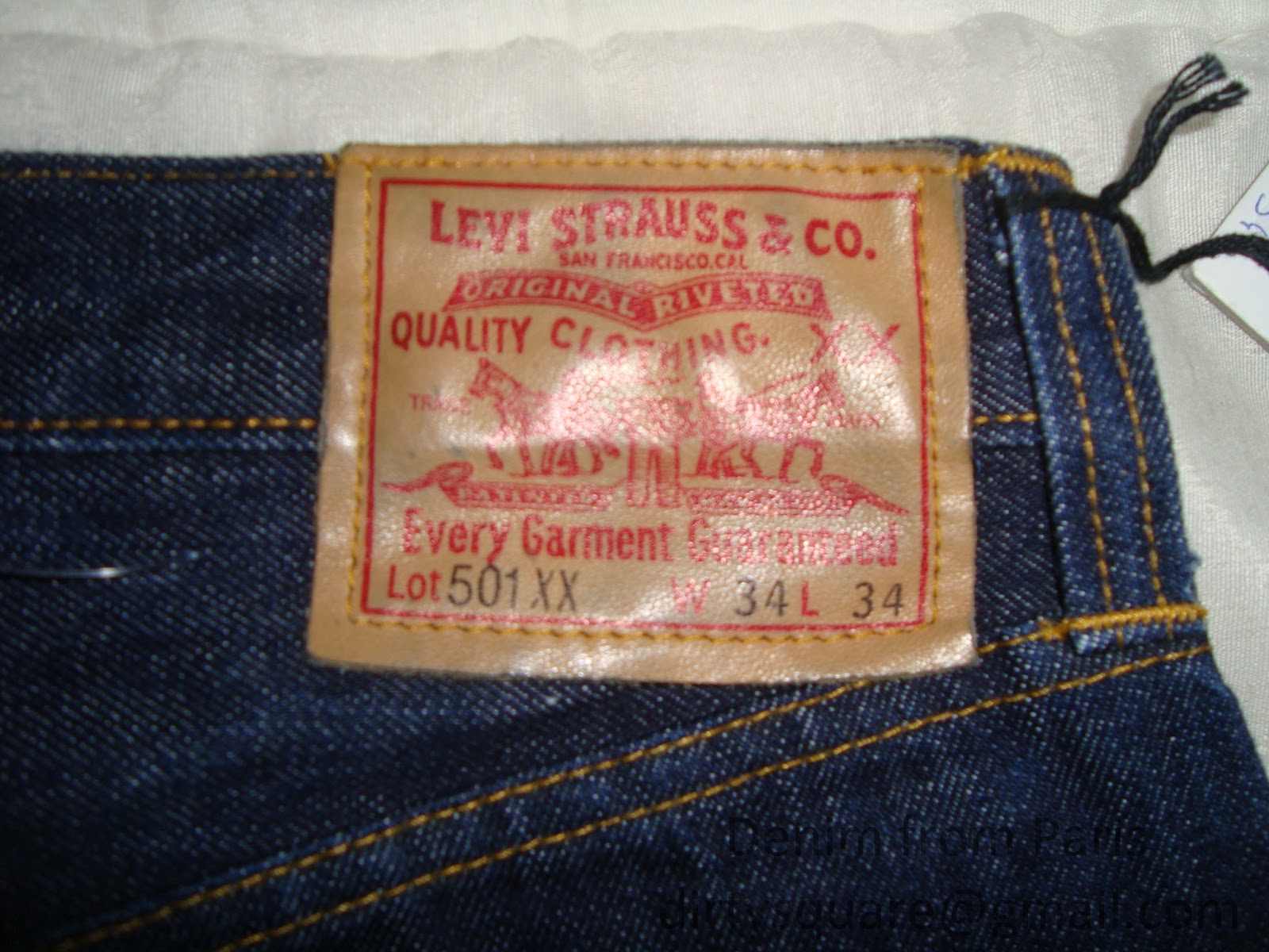 denim from Paris: Levi's LVC - 501xx 1947 light rinse wrong patch