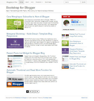 Bootstrap Blogger Template