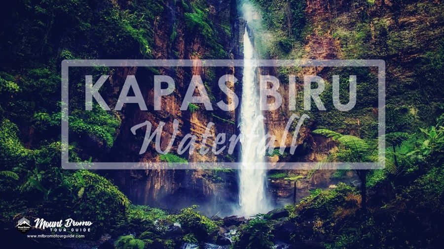 Kapas Biru waterfall tourist attraction in Lumajang
