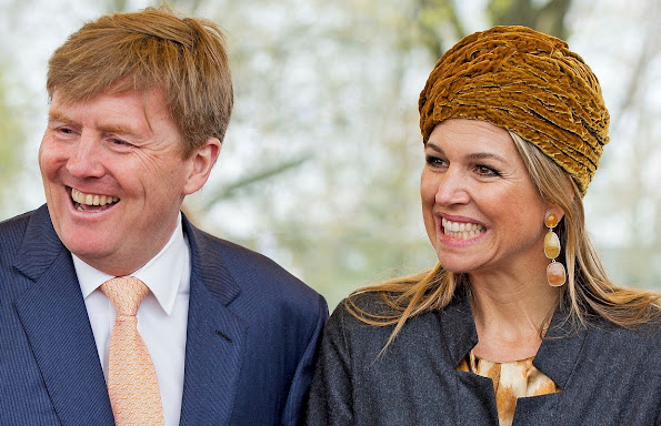 King Willem-Alexander and Queen Maxima of The Netherlands take part in celebrations marking the 200th anniversary of the kingdom on April 25, 2015 in Zwolle, Netherlands.