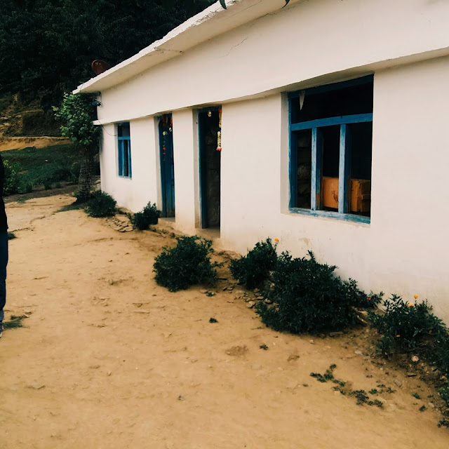 Architecture of local houses with one floor Architecture of local houses with one floor