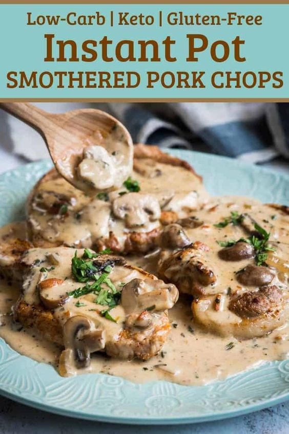 Instant Pot Smothered Pork Chops