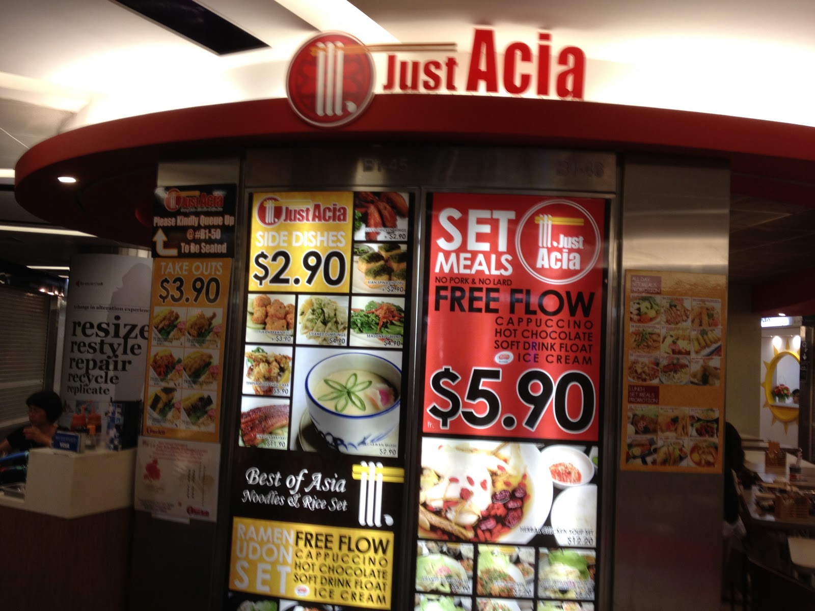 Just Acia - Prices in Singapore