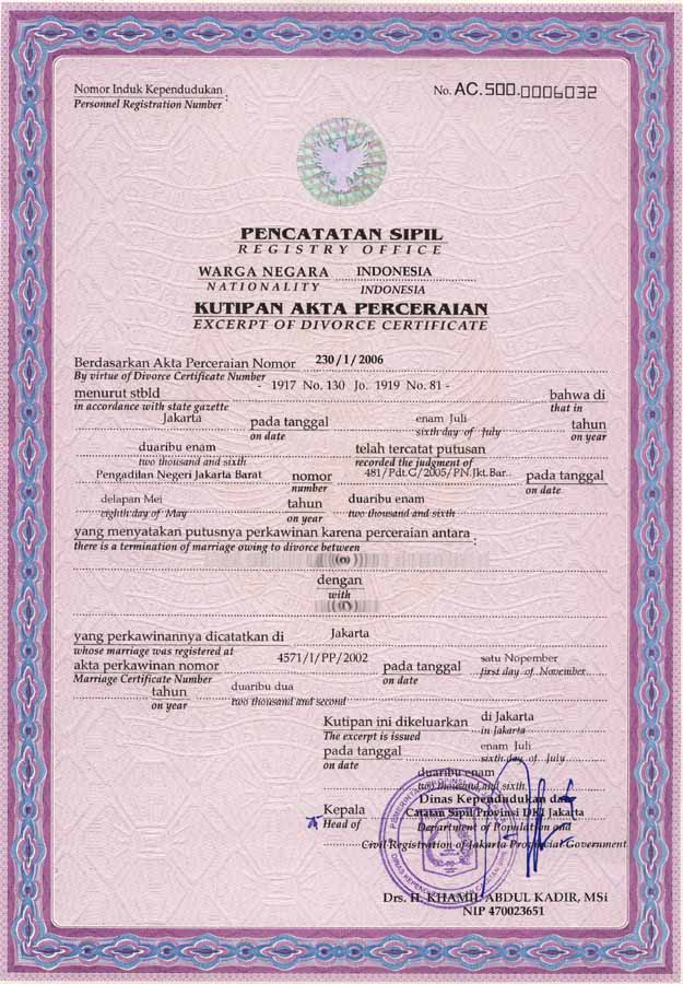 Contoh Surat Cerai Bahasa Inggris Contoh Surat