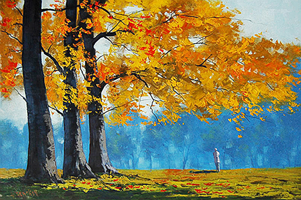 Pinturas que me gustan My Way: arboles impresionistas