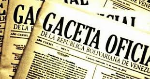 Véase SUMARIO Gaceta Oficial N° 41.587 de fecha 15 de febrero de 2019 Véase SUMARIO Gaceta Oficial N° 41.587 de fecha 15 de febrero de 2019