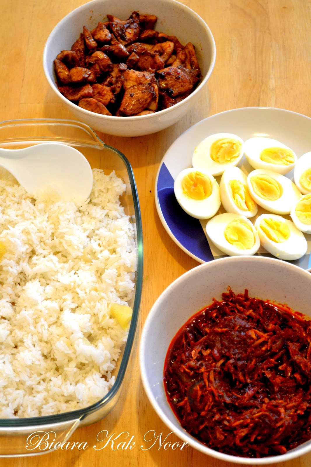 Nasi Lemak Berulamkan Brussels Sprouts Dapur Kak Noor