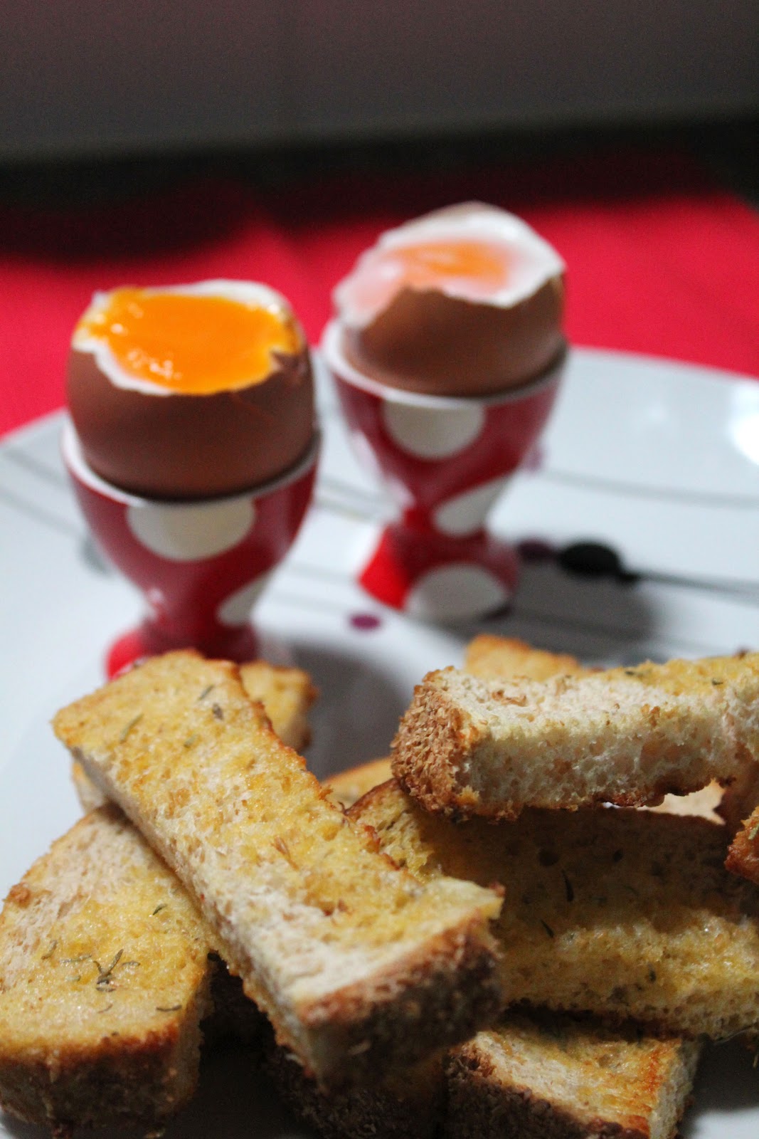 Half Baked Soft Eggs and Toast Soldiers