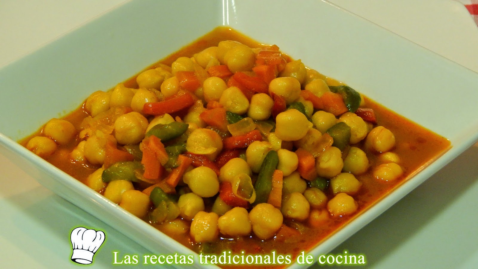 Receta de garbanzos con verduras - Recetas de cocina con sabor tradicional