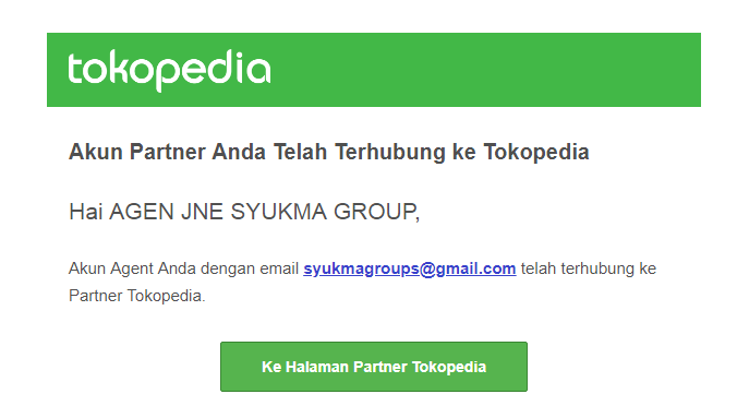 Pembayaran TOKOPEDIA via Agen JNE SYUKMA GROUP Pembayaran TOKOPEDIA via Agen JNE SYUKMA GROUP