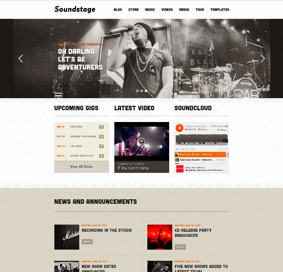 Soundstage Music WordPress Theme