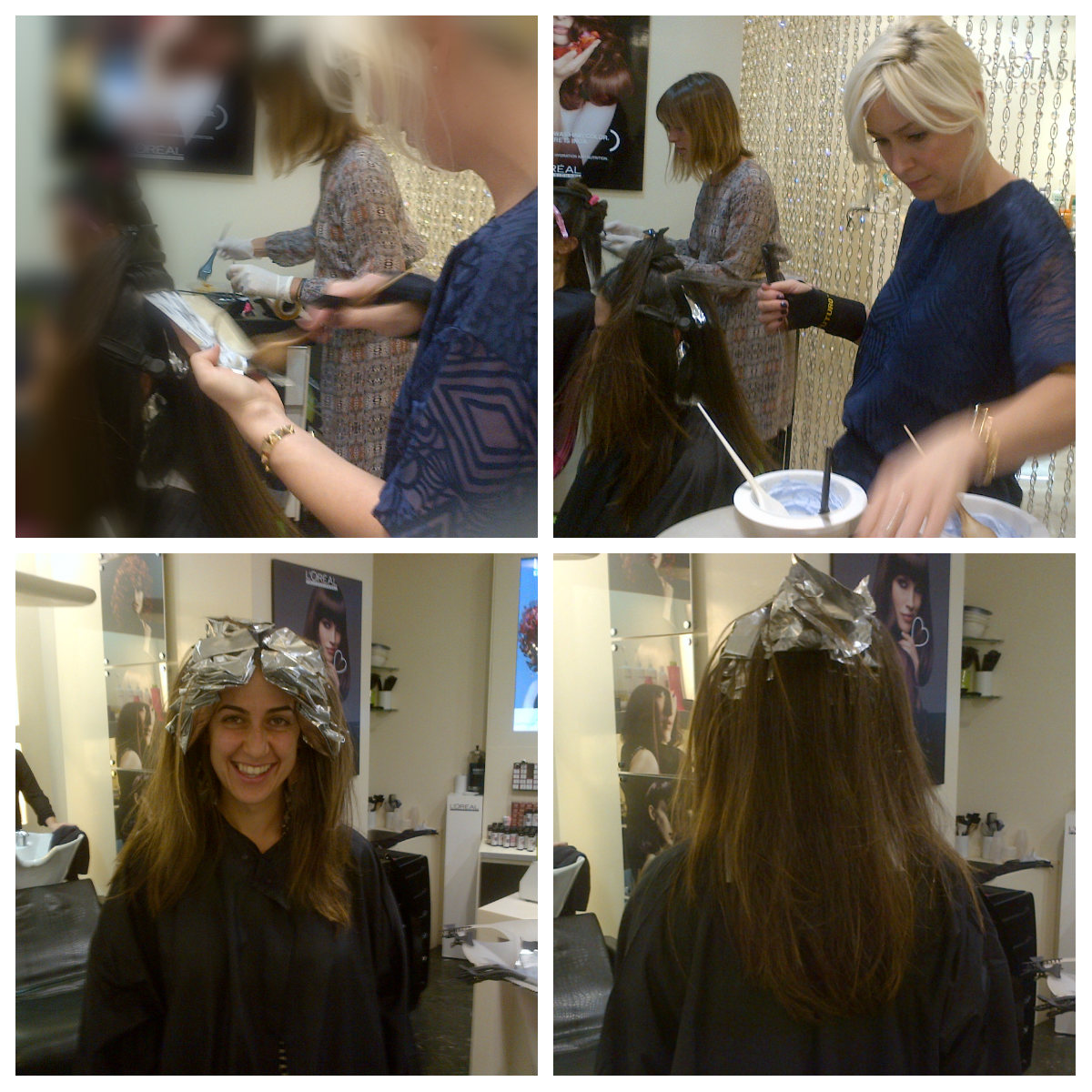 My Small Obsessions Getting my hair done by Marie Robinson!