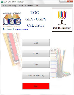 Download UOG GPA - CGPA Calculator