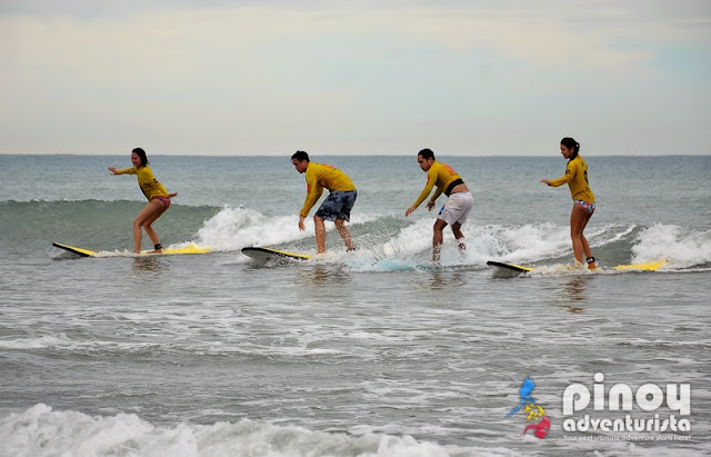 Surfing at Crystal Beach San Narciso Zambales