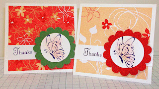 Thank You Cards using Thanks for Caring stamp set