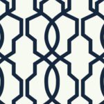 This geometric ogee pattern is composed of interlocking bands that form a variety of shapes. You can see an hourglass, a Moroccan lantern, a garden trellis, or an Oriental screen. Several colors of this large scale wallpaper are printed on a century old printing press that creates a dimensional design while some are smooth. It makes quite an on-trend statement in a modern or contemporary room.,12 Most Popular Trellis Wallpaper by a Professional Wallpaper Installer