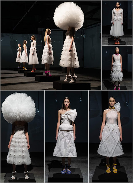 "Vertigo", fashion installation by Sylvio Giardina at AltaRoma January 2019