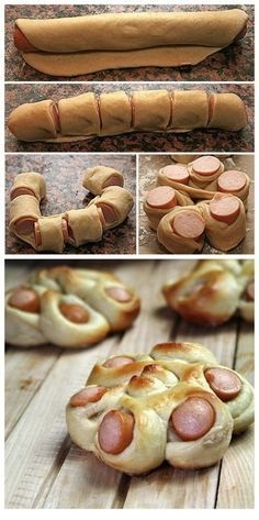 Twisted Hotdog Buns